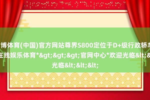 世博体育(中国)官方网站尊界S800定位于D+级行政轿车-*世博在线娱乐体育*>>>官网中心*欢迎光临<<<