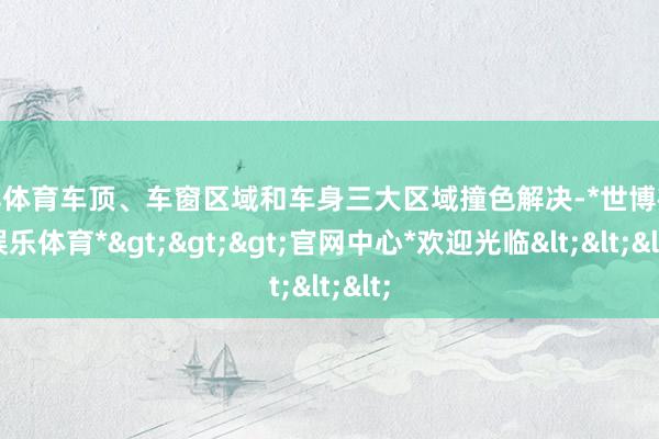 世博体育车顶、车窗区域和车身三大区域撞色解决-*世博在线娱乐体育*>>>官网中心*欢迎光临<<<