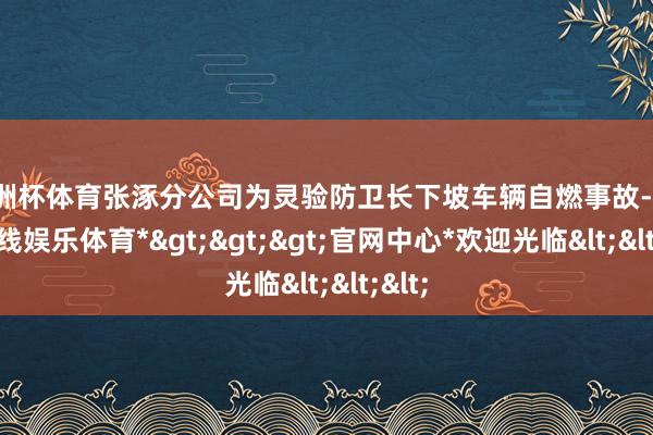 欧洲杯体育张涿分公司为灵验防卫长下坡车辆自燃事故-*世博在线娱乐体育*>>>官网中心*欢迎光临<<<