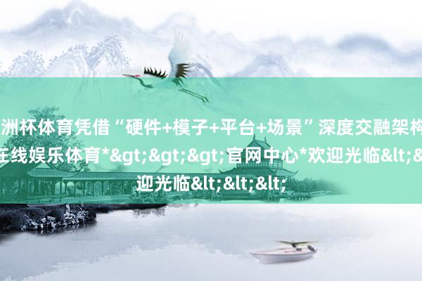 欧洲杯体育凭借“硬件+模子+平台+场景”深度交融架构 -*世博在线娱乐体育*>>>官网中心*欢迎光临<<<