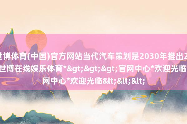 世博体育(中国)官方网站当代汽车策划是2030年推出21款电动车-*世博在线娱乐体育*>>>官网中心*欢迎光临<<<