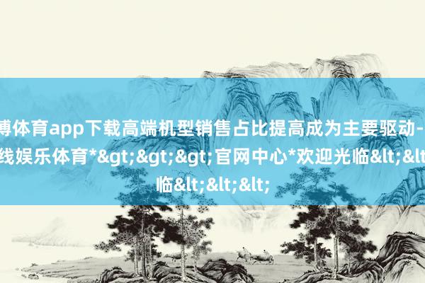 世博体育app下载高端机型销售占比提高成为主要驱动-*世博在线娱乐体育*>>>官网中心*欢迎光临<<<