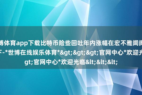 世博体育app下载比特币险些回吐年内涨幅在宏不雅阛阓利空频发的布景下-*世博在线娱乐体育*>>>官网中心*欢迎光临<<<